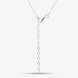 Sterling Silver Cubic Zirconia H Initial Heart Pendant 016-33527/H