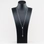 Sterling Silver 24 Inch Rosary Necklace S7092