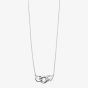 Silver Triple Circle Link Necklet N3826