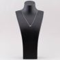 Sterling Silver Cubic Zirconia Two V's Necklace N611086
