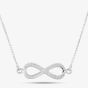 Sterling Silver 46cm Crystal Infinity Necklet 8.19.7974