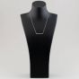 Silver & Cubic Zirconia Bar Necklace 2THB018504