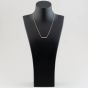 Silver & Cubic Zirconia Wave Necklace 2THB020304
