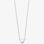 Sterling  Silver Plain Small Heart Necklace N3545