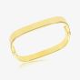 LUXE Silver Gold Plated Square Bangle 8.92.0542