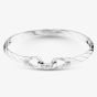 Sterling Silver Medium Solid Hook Bangle S8033