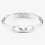 Sterling Silver Large Solid Hook Bangle S8034