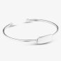 Silver Engravable ID Bar Torque Bangle 60mmCuffC