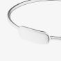 Silver Engravable ID Bar Torque Bangle 60mmCuffC