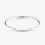 Silver Plain Flat Engravable Bangle 3*60mmCuff C