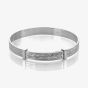 Silver Expandable Filigree Baby Bangle BC472EBB