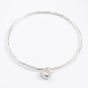 Silver Bird Charm Bangle BLWBA2