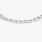 Sterling Silver Flat Square Curb Bracelet 20cm 8.23.4453