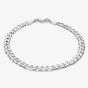 Sterling Silver Flat Curb Bracelet 20cm 8.23.6363
