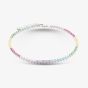 Sterling Silver Multicoloured Cubic Zirconia Tennis Bracelet  8.29.1503
