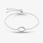 Sterling Silver Multi Coloured Cubic Zirconia Circle Bracelet AB1085ENN-AQZ-YEZ-PSY-PZ/R