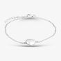 Sterling Silver Cubic Zirconia Engravable Disc Bracelet AB4202Z/R