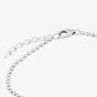 Sterling Silver Cubic Zirconia Oval Link Bracelet AB4098Z/R