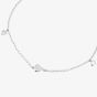 Sterling Silver Cubic Zirconia Multi Heart Engravable Bracelet 05S2AZB422805
