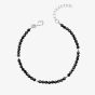 Sterling Silver Black Spinel Beaded Bracelet B5668B
