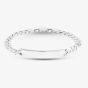 Silver 7.6mm Curb ID 8.5 Inch Bracelet 8.29.4344