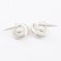 Silver Circle Cufflinks VOLUTE