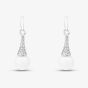 Sterling Silver Freshwater Pearl Drop Earrings EOW70247FW
