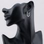 Sterling Silver 20mm Sleeper Hoop Earrings S3510