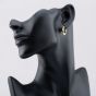 Silver Gold Plated 16mm Twisted Hoop Earrings S3375