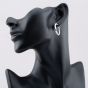 Sterling Silver 25mm Diamond Cut Hoop Earrings S3448