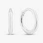 Sterling Silver Plain 12mm Hoop Earrings E6350