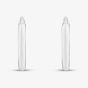Sterling Silver Plain 12mm Hoop Earrings E6350