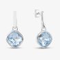 Sterling Silver Blue Sapphire Dropper Earrings E6478T