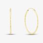 Gold Tone 30mm Hoop Earrings H246*
