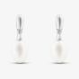Sterling Silver Freshwater Pearl Bar Drop Earrings EOW70140FW
