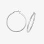 Sterling Silver 30mm Square Edge Hoop Earrings G5714