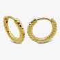 Unique Gold Plated Twisted Hoop Earrings ME-998GO