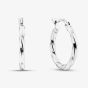 Sterling Silver Twist Hoop Earrings TTE3667150000R1