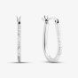 Sterling Silver Textured Oval Hoop Earrings TTE289520D167R1