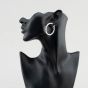 Sterling Silver 38mm Twist Hoop Earrings S3442