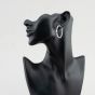 Sterling Silver 36mm Twist Hoop Earrings S3452