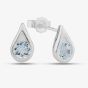 Topaz Set Silver Earrings