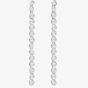 Sterling Silver Rhodium Plated White Cubic Zirconia Drop Earrings 8.58.8599