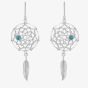 Sterling Silver Dream Catcher Dropper Earrings 8.59.0519