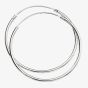 Sterling Silver 30mm x 1.5mm Hoop Earrings H244