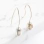 Silver Droplet Dropper Earrings E11