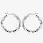 Sterling Silver Twist Creole Earrings 8.53.4259