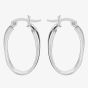 Sterling Silver Oval Creole Earrings 8.53.7779