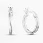 Sterling Silver 15mm Square-Tube Hoop Earrings 8.53.9259