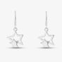 Sterling Silver Double Star Dropper Earrings 8.54.0909